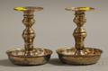 Pair of Mexican Sterling Silver Candlesticks