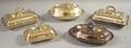 Five Silverplated Covered Vegetable Dishes