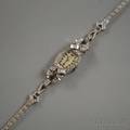 Platinum and Diamond Art Deco Lady Elgin Bracelet Wristwatch