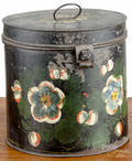 Painted toleware canister