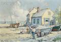 Arthur Vidal Diehl American 18701929 Fisherwomen on the Cape Cod Shore