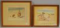 Leonard H Reedy American 18991956 Two Works Depicting Western Cowboys