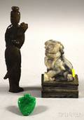 Three Asian Carved Hardstone Articles