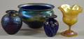 Four Pieces of Assorted Art Glass