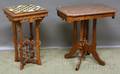 Two Victorian Carved Walnut Occasional Tables