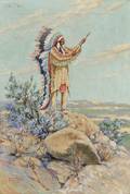Clarence Arthur Ellsworth American 18851961 Standing Chief