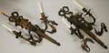Pair of Louis XVIstyle Giltbronze Twolight Wall Sconces