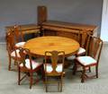 Ninepiece Empirestyle Mahogany and Mahogany Veneer Dining Room Set