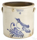 New York fourgallon stoneware crock 19th c