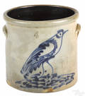 Fourgallon stoneware crock 19th c