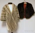 Two Vintage Fur Capelets