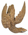New England carved and gilt eagle wall plaque 19th c