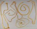 Six Assorted 14kt Gold Chains