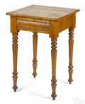 New England tiger maple onedrawer stand ca 1830