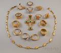 Group of Assorted Gold Jewelry