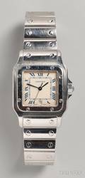Cartier Santos Galbe Stainless Steel Wristwatch