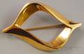Steig 14kt Gold Geometric Brooch