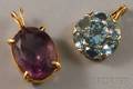 Two 14kt Gold and Gemstone Jewelry Items
