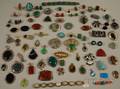 Large Group of Silver and Hardstone Jewelry