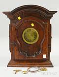 French Provincial Oak Mantel Clock