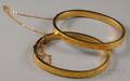 Pair of Victorian 14kt Gold Childs Hinged Bangle Bracelets