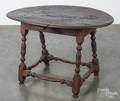 William  Mary style pine tavern table