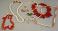 Assorted Group of Mostly Coral Jewelry