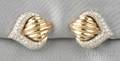14kt Gold and Diamond Earclips