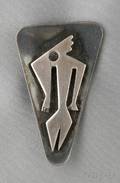 Sterling Silver Figural Brooch Ed Wiener
