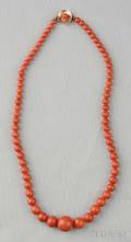 Coral Bead Necklace