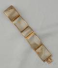 Antique 18kt Gold and Agate Bracelet