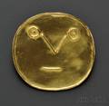 23kt Gold Pendant Pablo Picasso