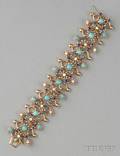 18kt Gold Diamond and Gemset Flowers and Stars Bracelet Schlumberger Tiffany 