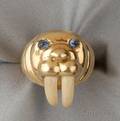 18kt Gold Gemset Walrus Ring Tiffany  Co