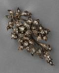 Rosecut Diamond Flower Brooch