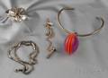 Four Silver Jewelry Items