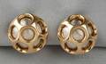 18kt Bicolor Gold Earclips