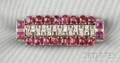 Platinum Ruby and Diamond Brooch