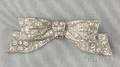 Art Deco Platinum and Diamond Bow Brooch
