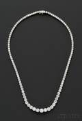 Platinum and Diamond Necklace Cartier