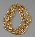 18kt Gold Bead Necklace Robert Lee Morris