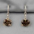 Smoky Topaz Heart Earpendants Judith Ripka