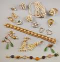 Group of Assorted Gold and Pearl Jewelry