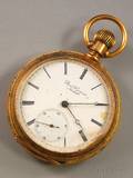 14kt Gold Open Face Borel  Courvoisier Pocket Watch
