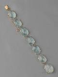14kt Gold and Aquamarine Bracelet