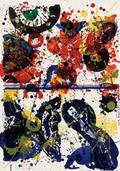 Sam Francis American 19231994 and Walasse Ting ChineseAmerican 19292010 Blue Eye Over Red China  Ting Tong  Uncle Sam lov