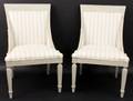 Pair of Paint Decorated Upholstered Chairs