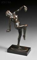Rene Baronin von Vranyczany German 19th20th Century Dancing Bacchante
