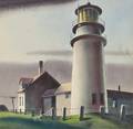 Sandor Bernath American 18921984 Two Watercolors Provincetown Rooftops