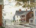 Paul Strisik American 19181998 View of Bearskin Neck Rockport